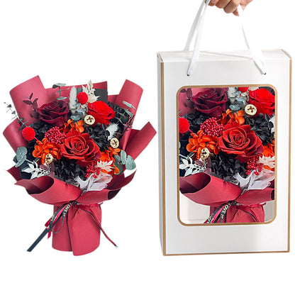 Mix Rose Red Artificial Flower Bouquet FN035 (1PC)