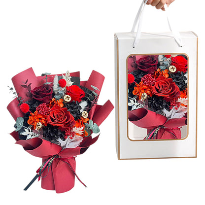 Mix Rose Red Artificial Flower Bouquet FN035 (1PC)