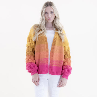 Scales Pattern Gradient Cardigan FP63069 (2PC)