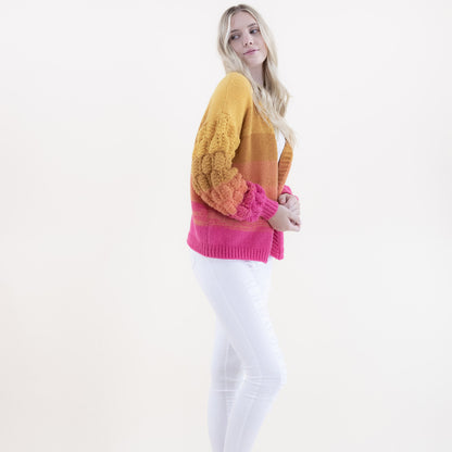 Scales Pattern Gradient Cardigan FP63069 (2PC)