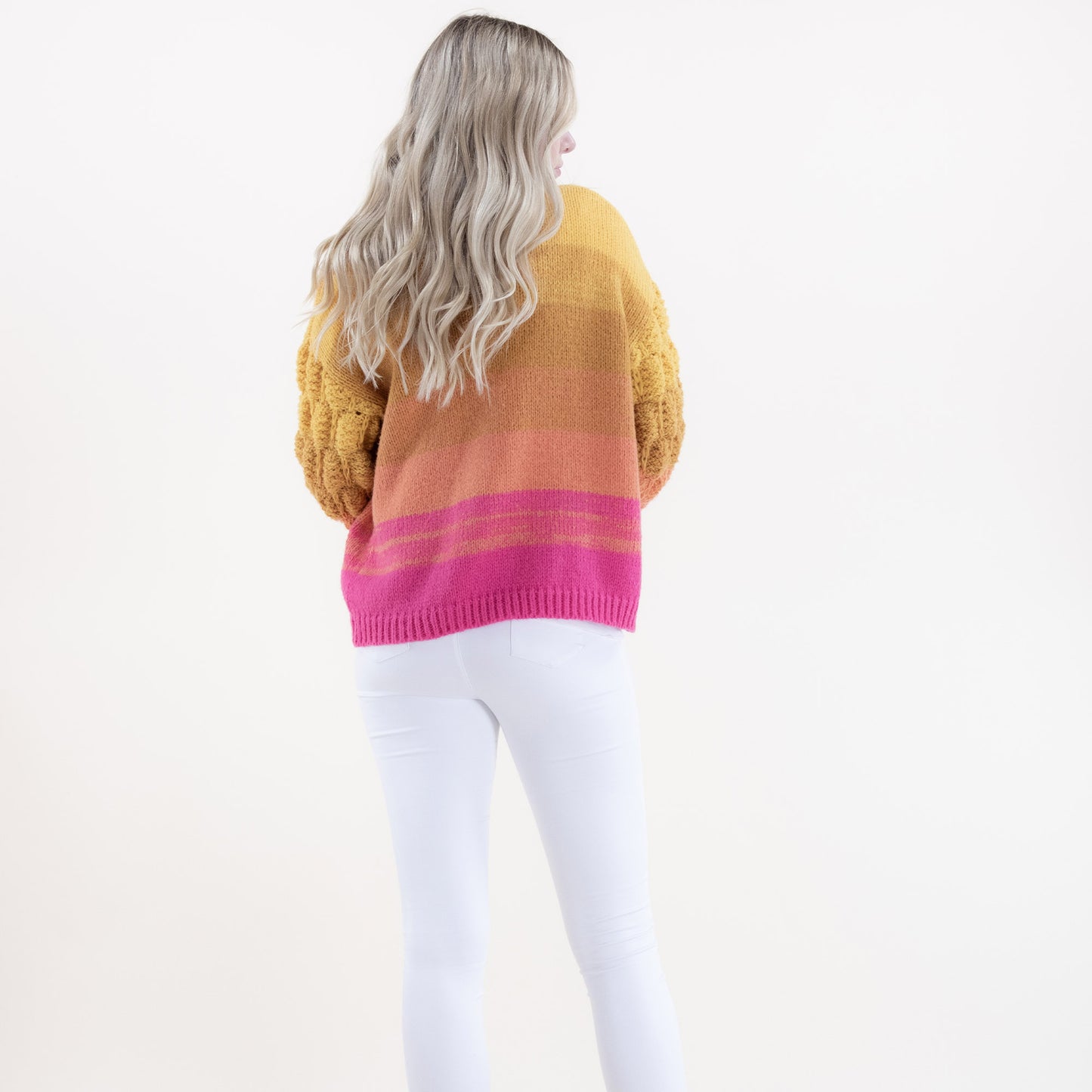 Scales Pattern Gradient Cardigan FP63069 (2PC)
