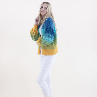 Scales Pattern Gradient Cardigan FP63069 (2PC)