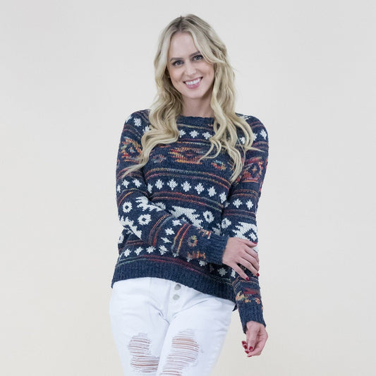 Aztec Print Sweater FP64046 (2PC)