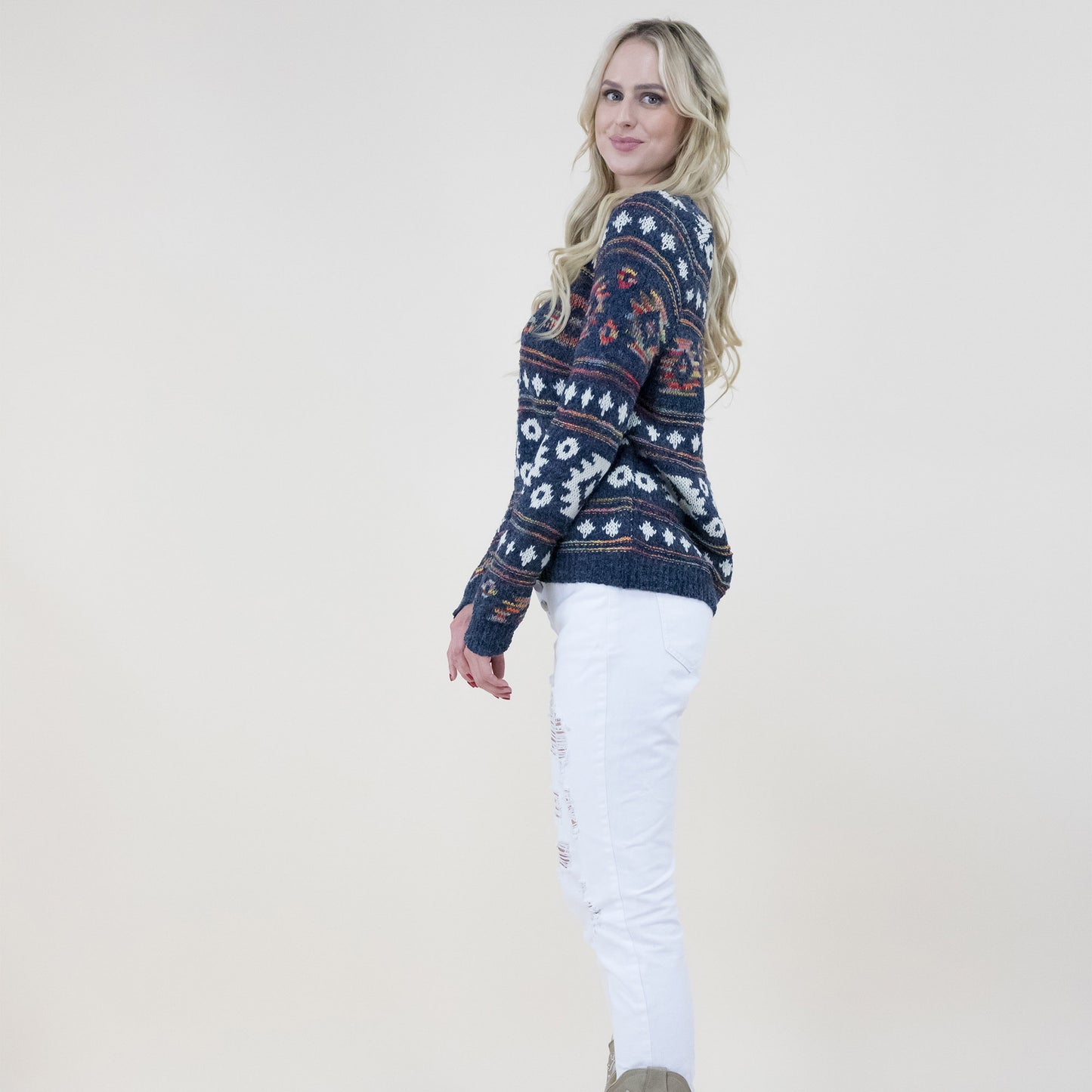 Aztec Print Sweater FP64046 (2PC)