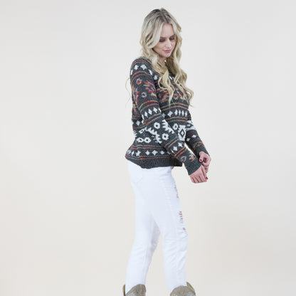 Aztec Print Sweater FP64046 (2PC)