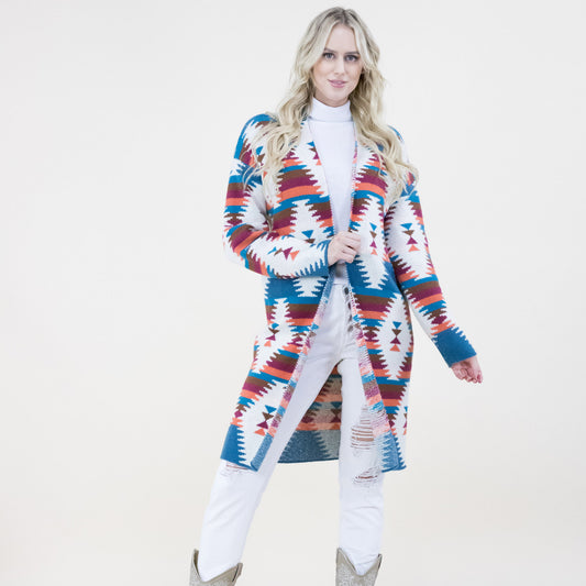Aztec Diamond Pattern Cardigan FP64111 (2PC)