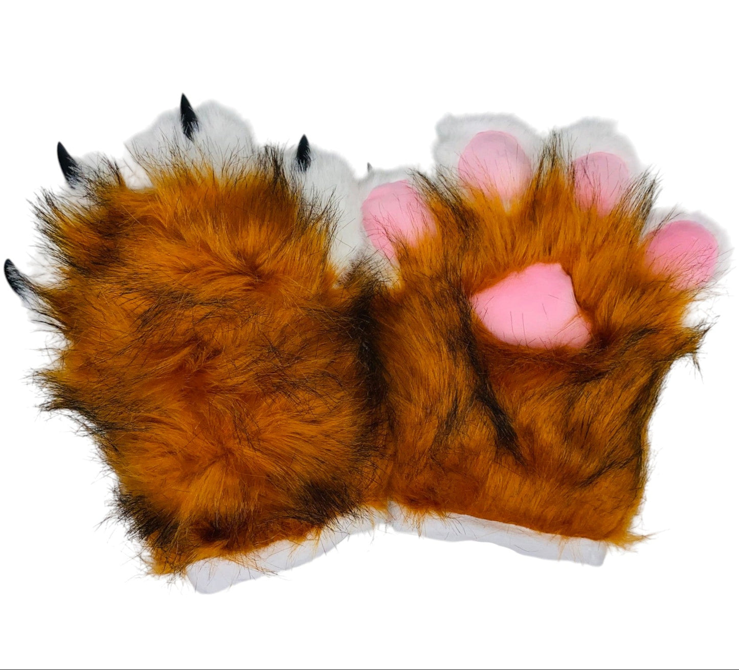 Faux Fur Cat Paws Furry Gloves Animal Mittens GE5829-1 (12PAIR)
