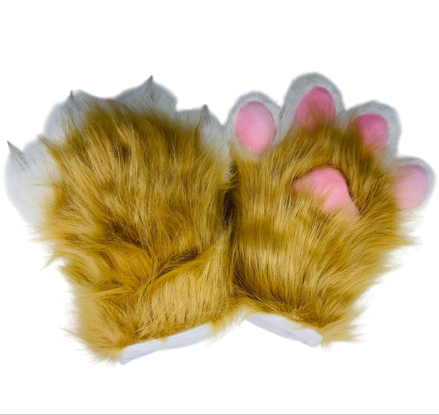 Faux Fur Cat Paws Furry Gloves Animal Mittens GE5829-1 (12PAIR)