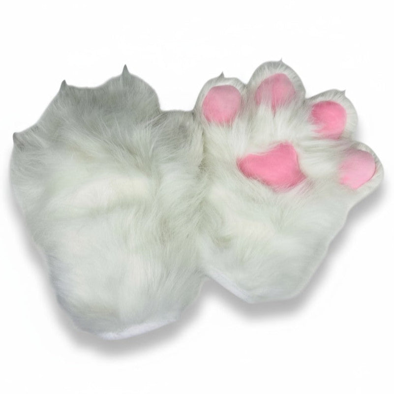 Faux Fur Cat Paws Furry Gloves Animal Mittens GE5829-1 (12PAIR)