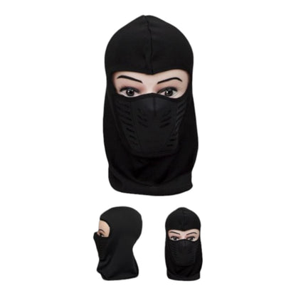 SOLIDE COLOR FUR LINING FACE COVER H021-4(12PC)