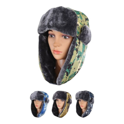 Camo Winter Hat With Lining H207 (12PC)