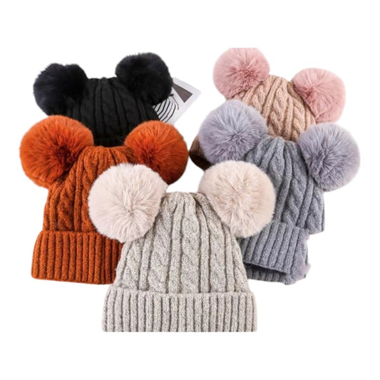 Pom Pom Knitted Beanie JH4730-17 (12PC)