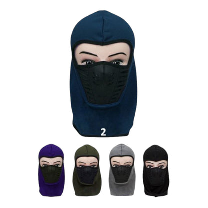 Mix Color Fur Lining Face Cover H021-2 (12PC)