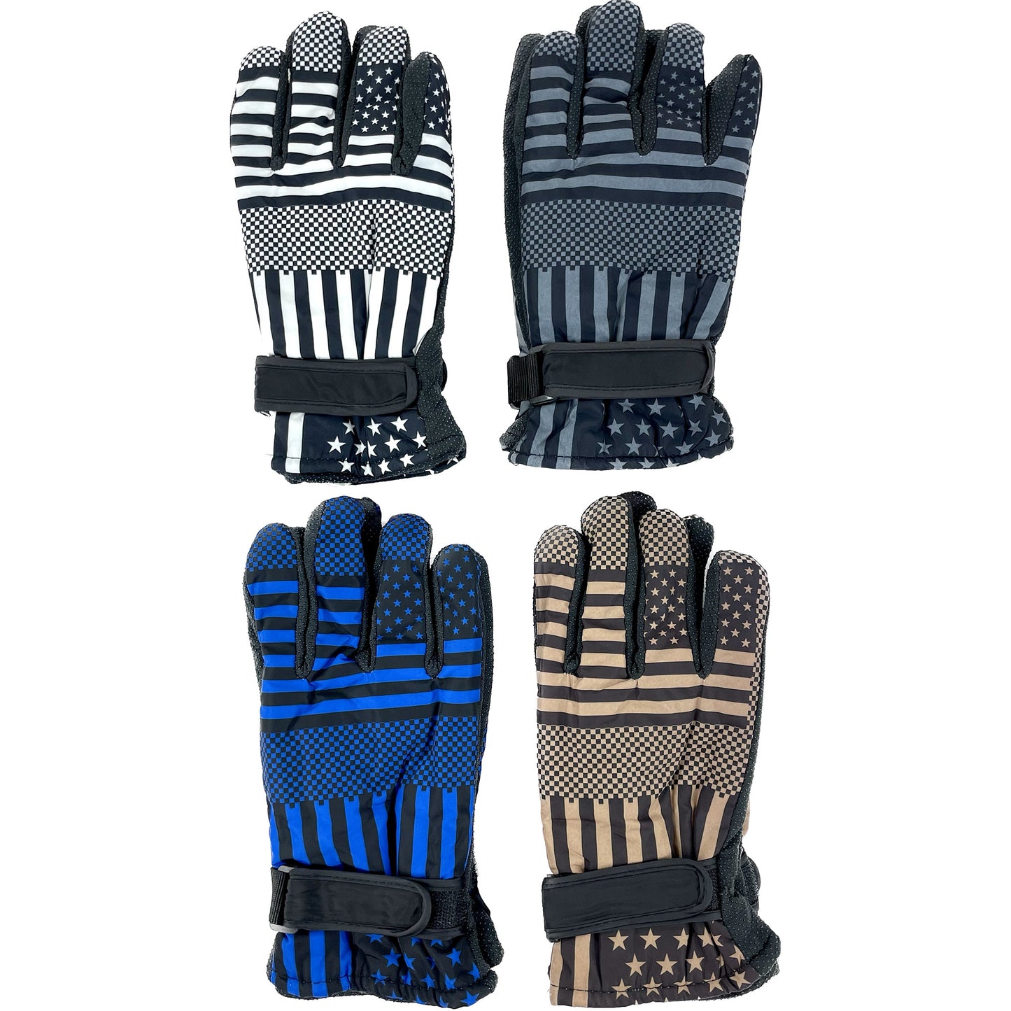 Men's American Flag Gloves GL73 (12PAIR)