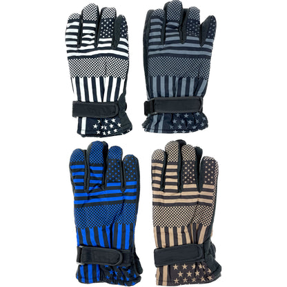 Men's American Flag Gloves GL73 (12PAIR)