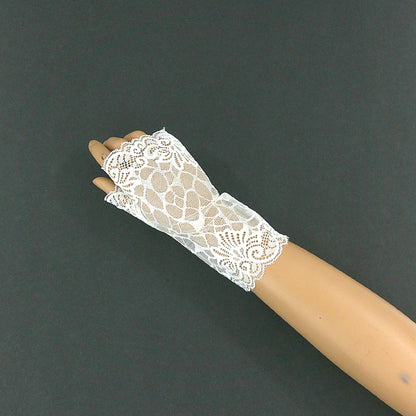Pattern Mesh Fingerless Gloves WG140A (3pc)