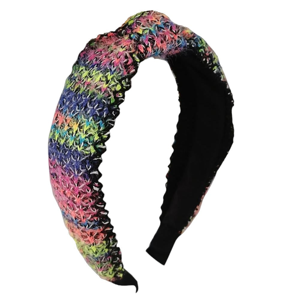RAINBOW KNOT HEADBAND 1029-7 (12PC)