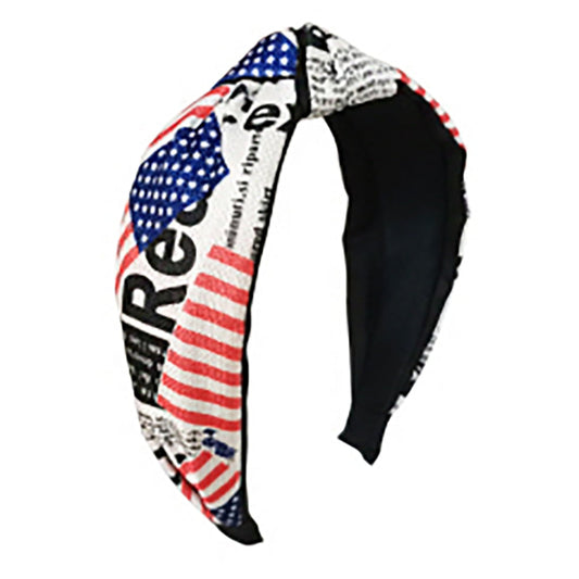 American Flag Knot Headband HB21018-20 (12PC)