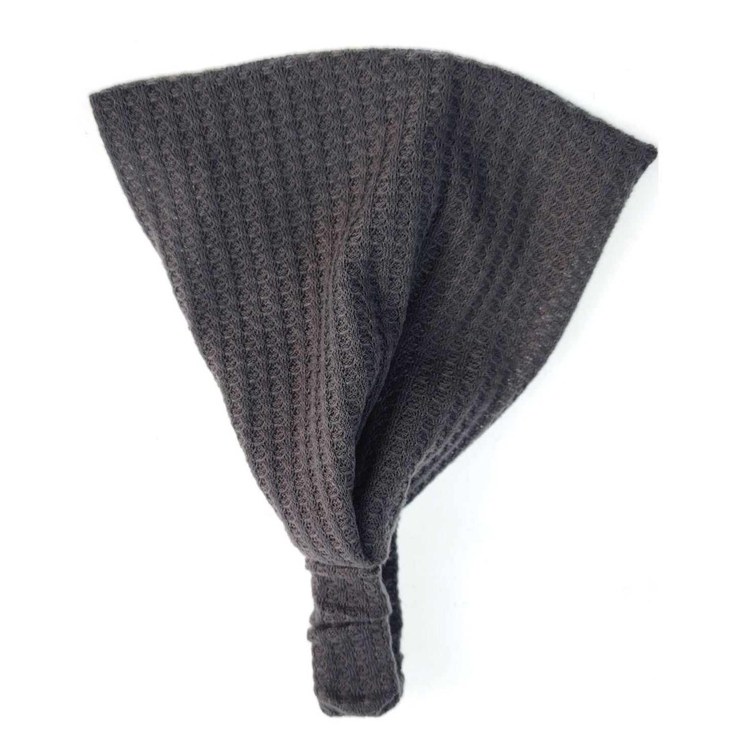 SOLID COLOR WAFFLE ELASTIC HAIR BANDANA 4112-27 (6pc)