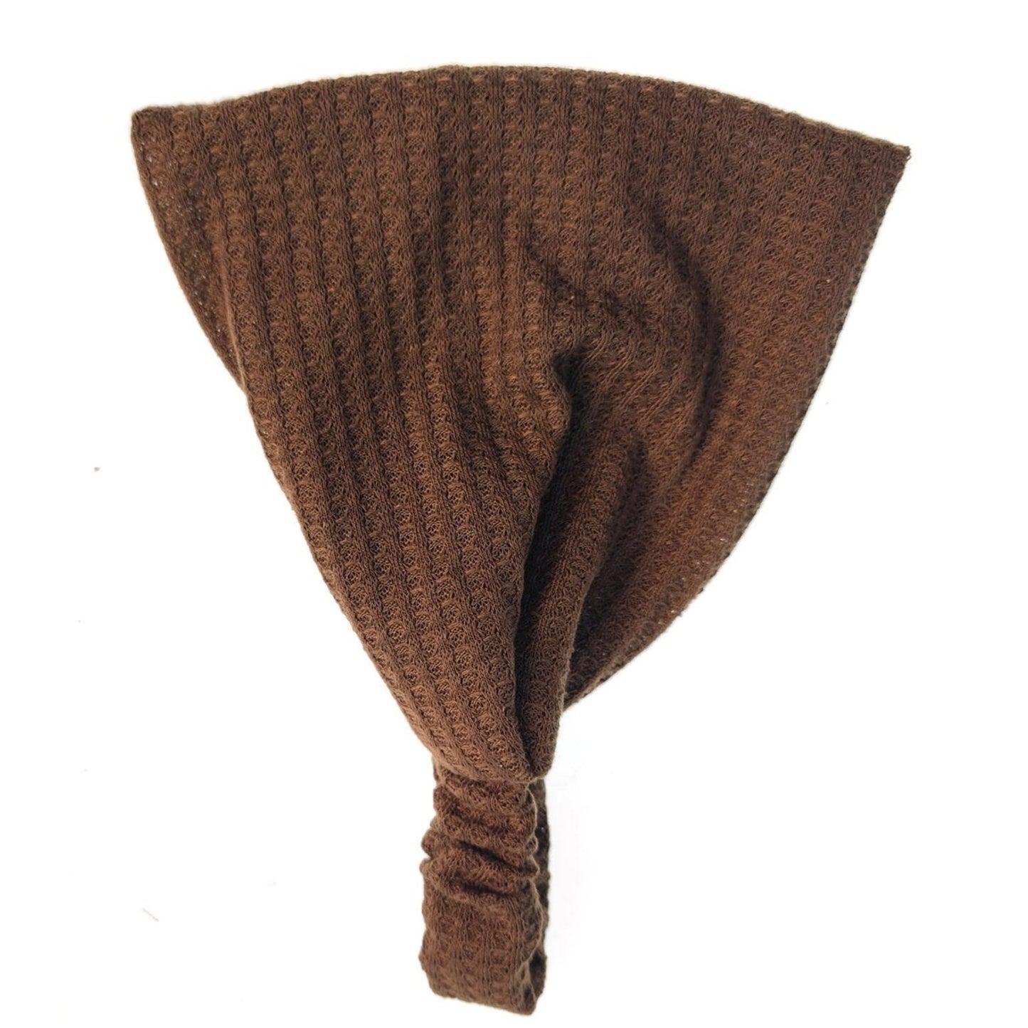 SOLID COLOR WAFFLE ELASTIC HAIR BANDANA 4112-27 (6pc)