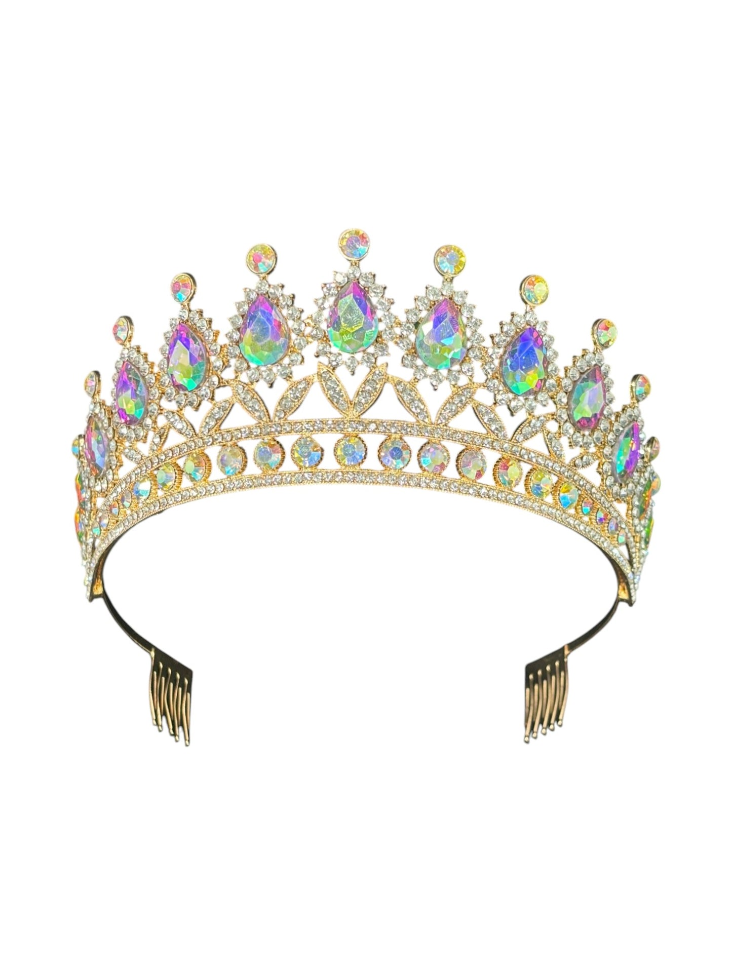 Crystal Tiara Crown HT879. (2PC)