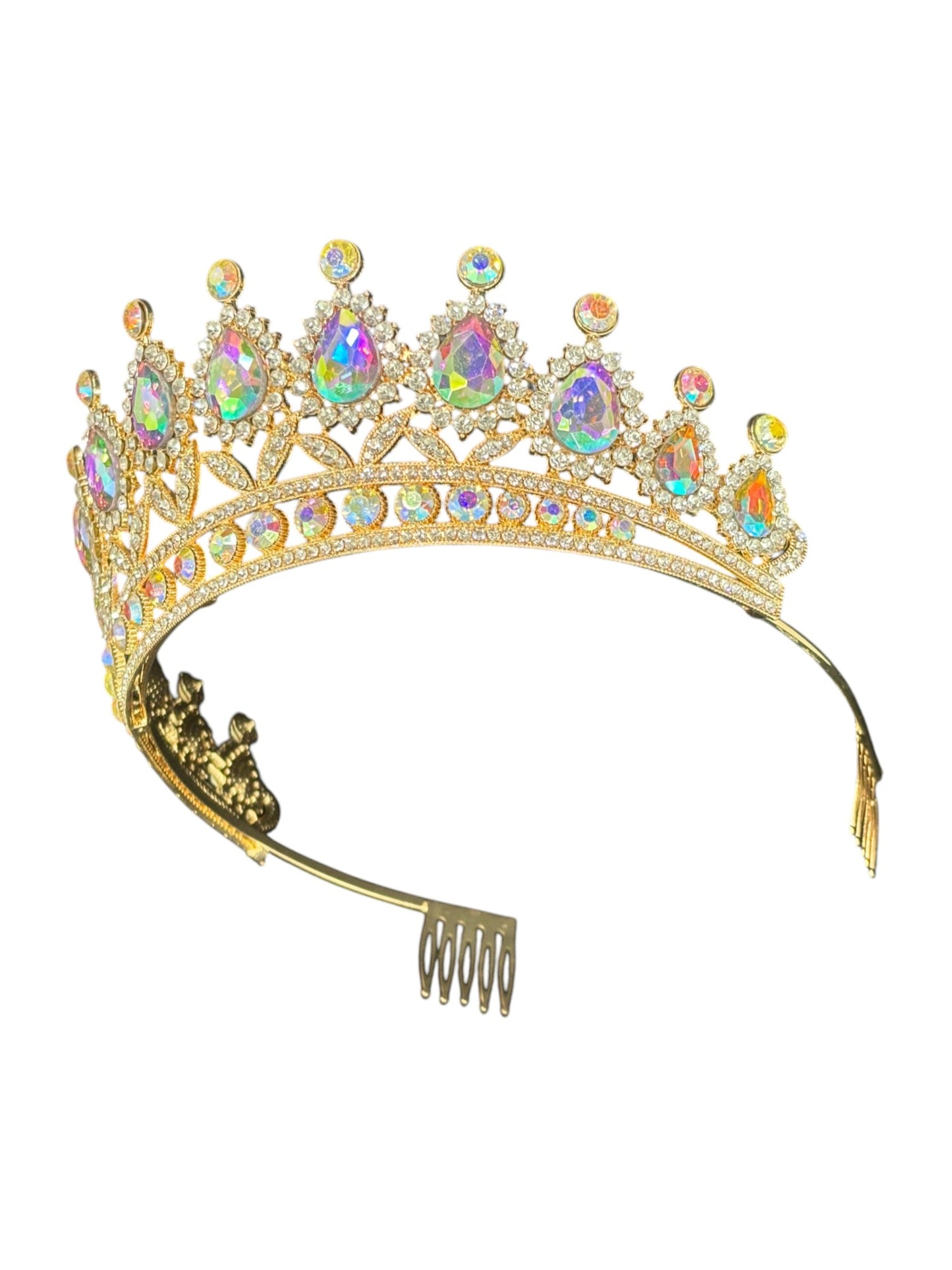 Crystal Tiara Crown HT879. (2PC)