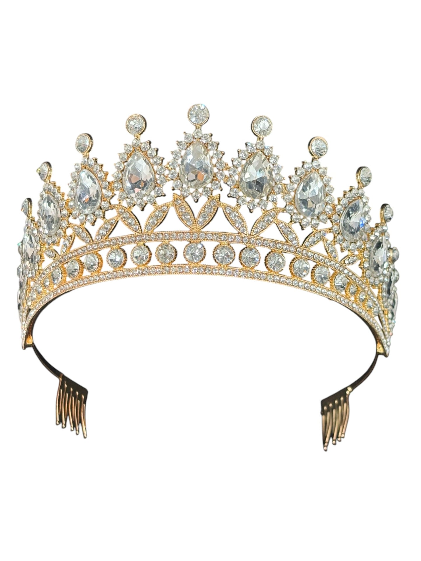 Crystal Tiara Crown HT879. (2PC)