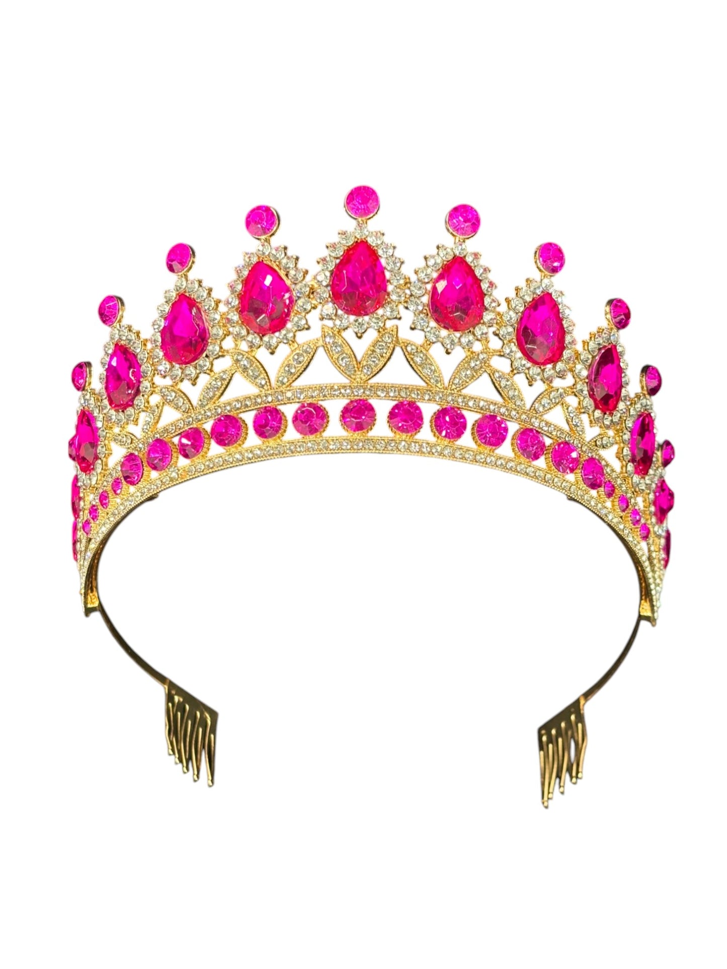 Crystal Tiara Crown HT879. (2PC)