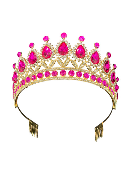 Crystal Tiara Crown HT879. (2PC)