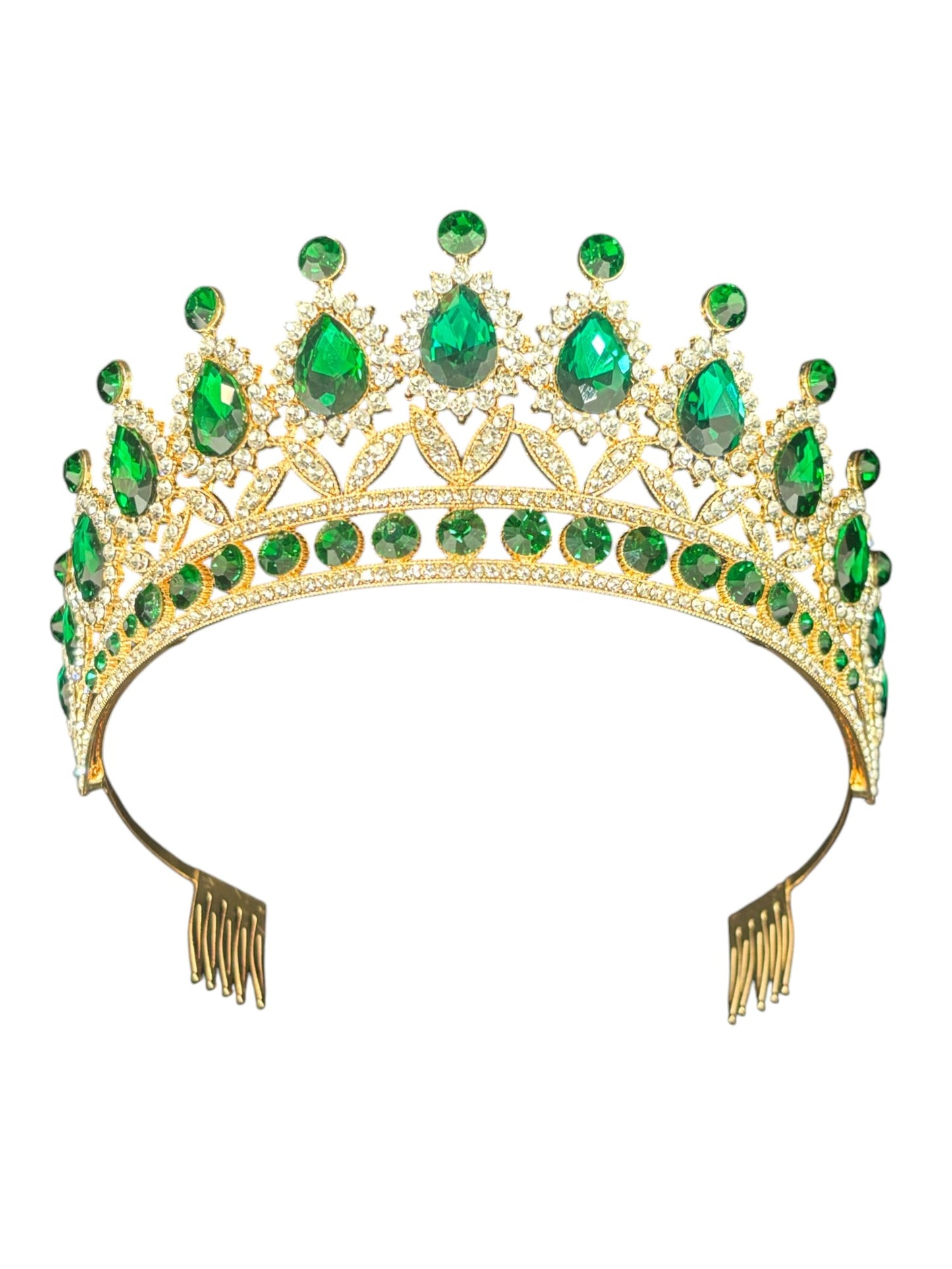 Crystal Tiara Crown HT879. (2PC)