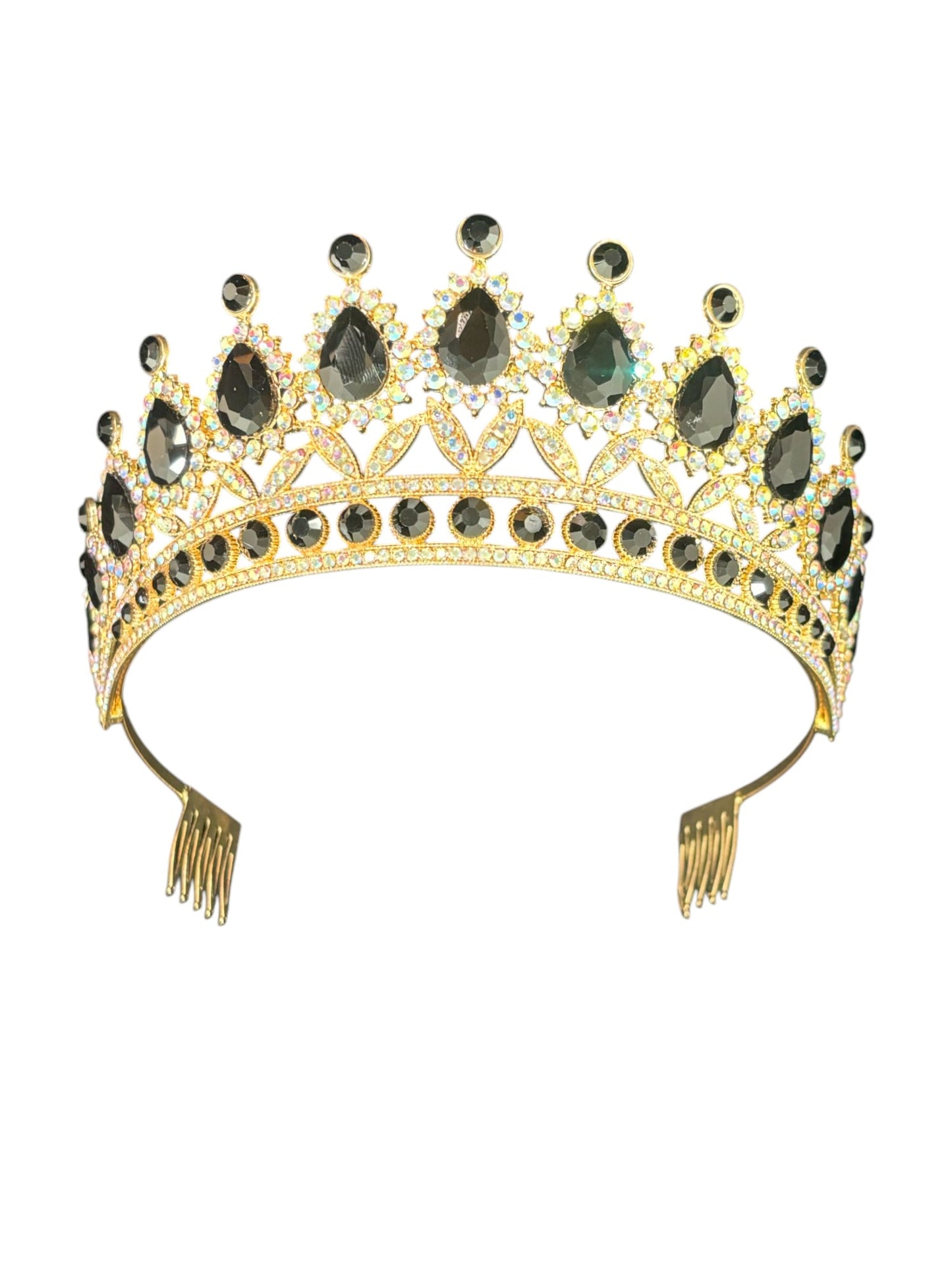 Crystal Tiara Crown HT879. (2PC)