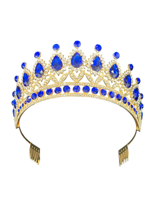 Crystal Tiara Crown HT879. (2PC)