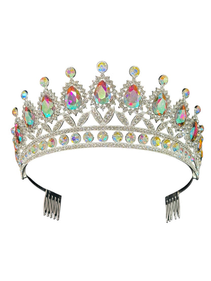 Crystal Tiara Crown HT879. (2PC)