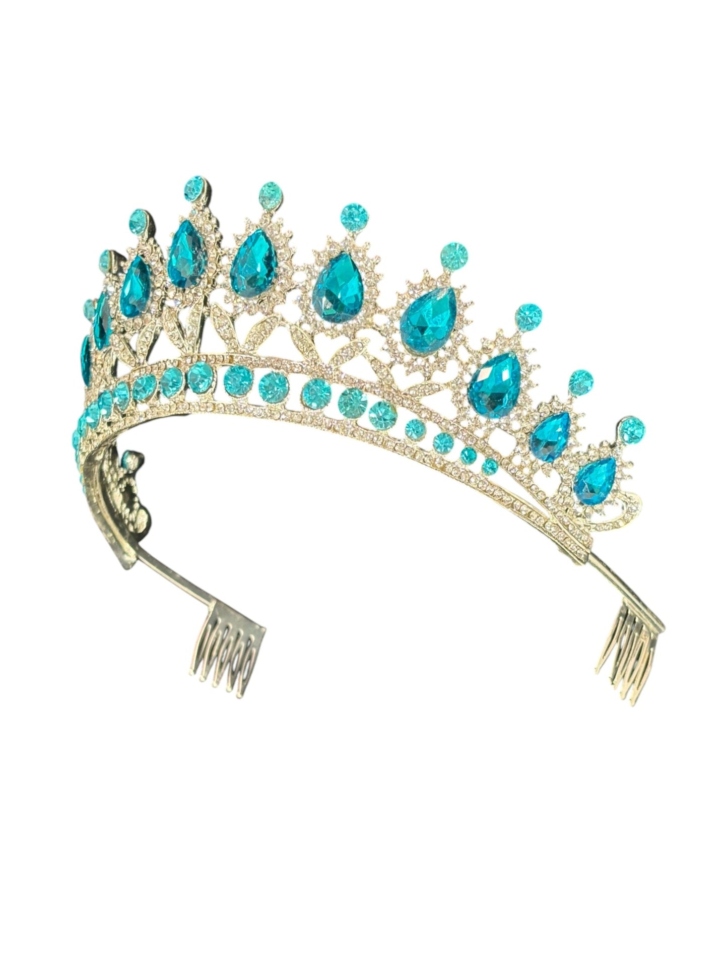 Crystal Tiara Crown HT879. (2PC)