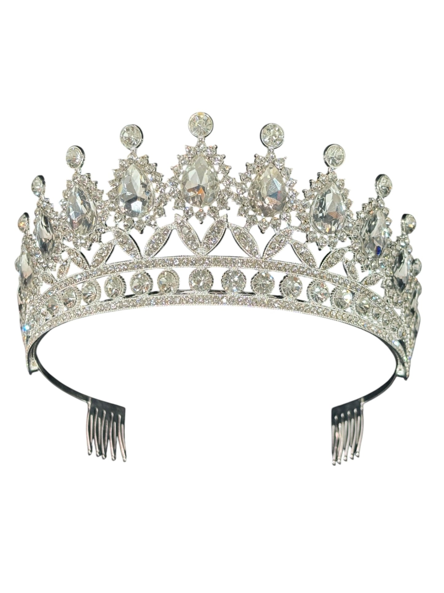 Crystal Tiara Crown HT879. (2PC)