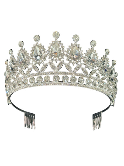 Crystal Tiara Crown HT879. (2PC)