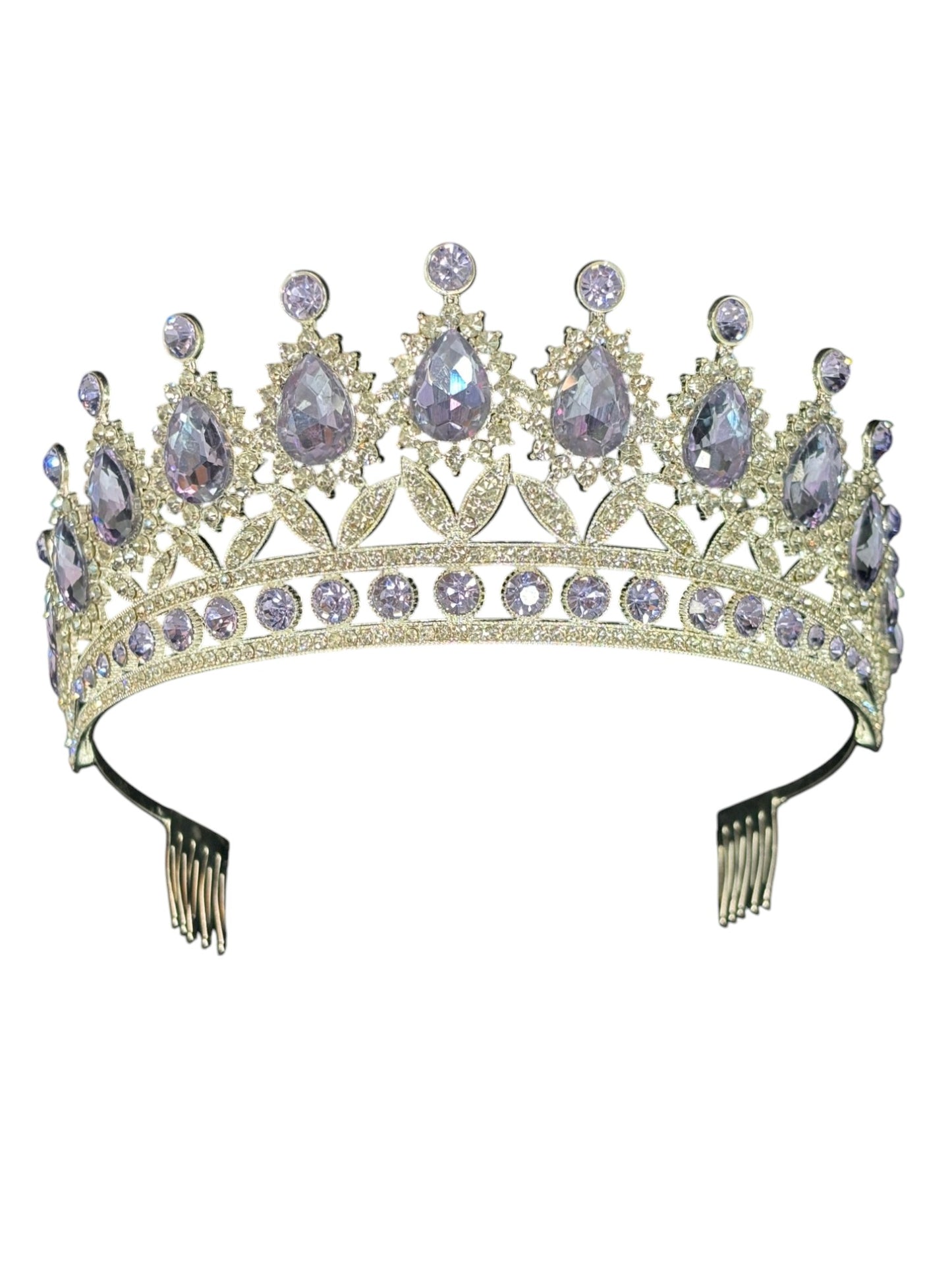 Crystal Tiara Crown HT879. (2PC)