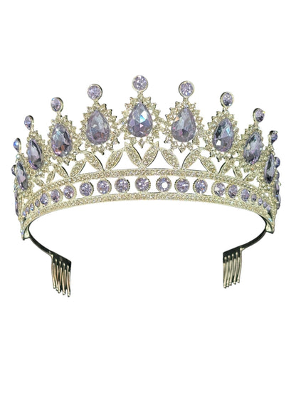 Crystal Tiara Crown HT879. (2PC)