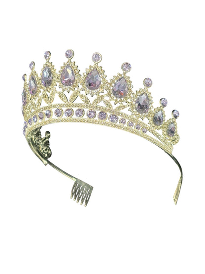 Crystal Tiara Crown HT879. (2PC)