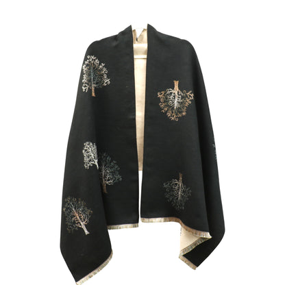 Cashmere Feel Winter Reversible Lucky Tree patten  Scarves SCF1230-34 (12PC)