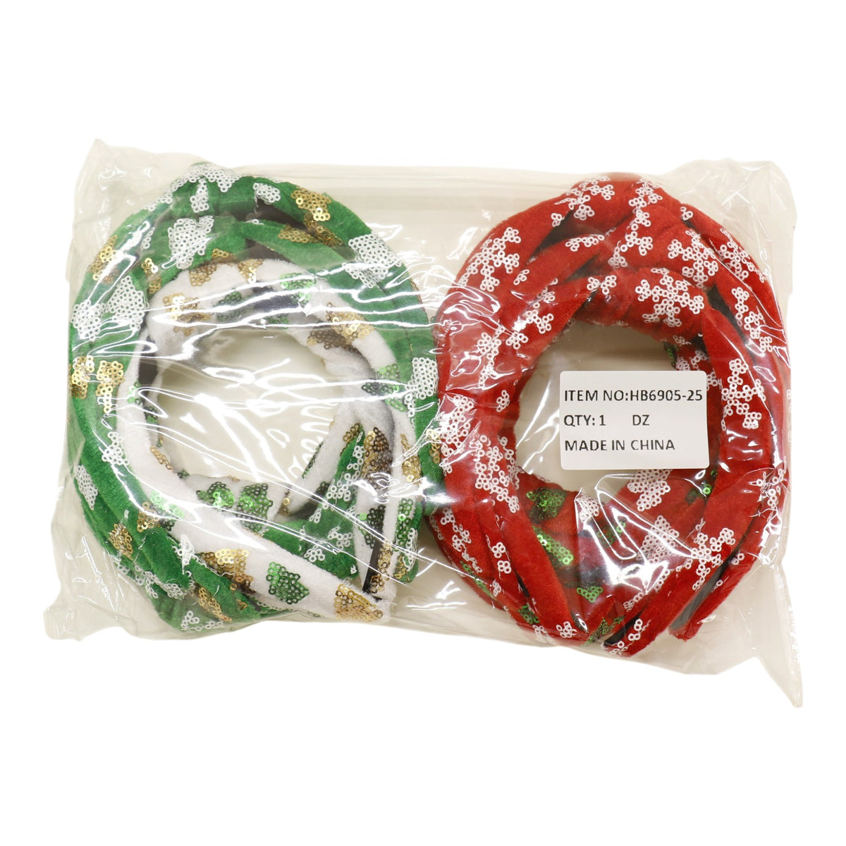 Christmas Decorative Spotted Headband HB6905-25  (12PC)
