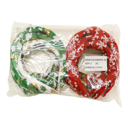 Christmas Decorative Spotted Headband HB6905-25  (12PC)