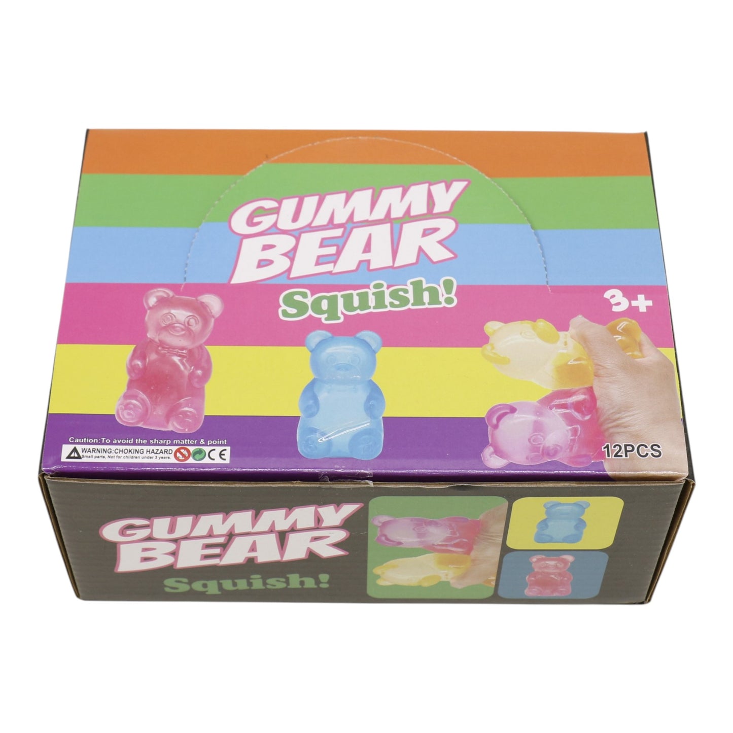 Marbled Gummy Bear Colorful Squishy JT6528-13. (12PC)