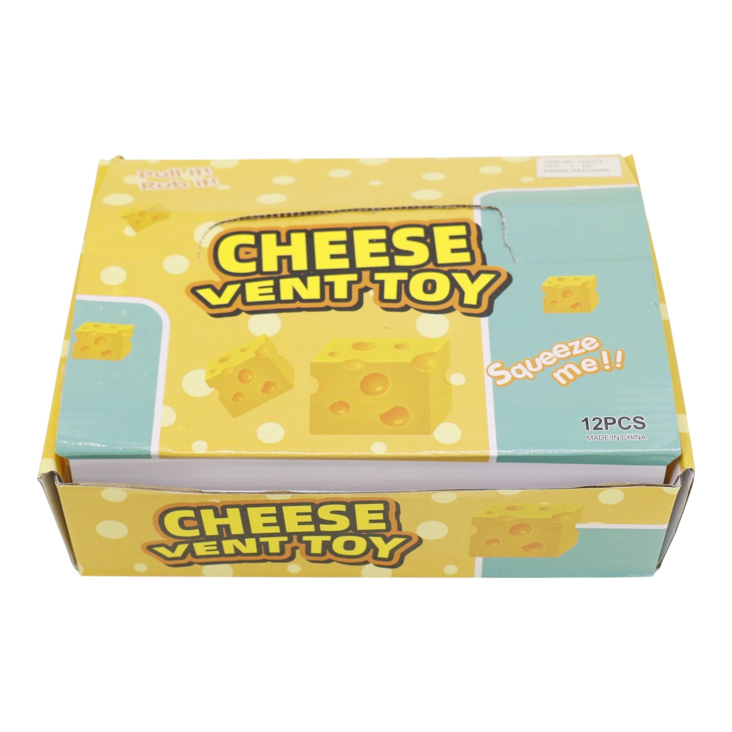 Viral Triangle Cheese Squishy Toy TR6419-1 (12PC)