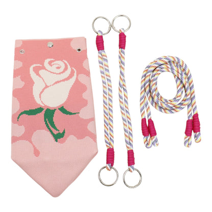 Rose Pattern Women's Knitted Bucket Bag JB6316-2 (3PC)