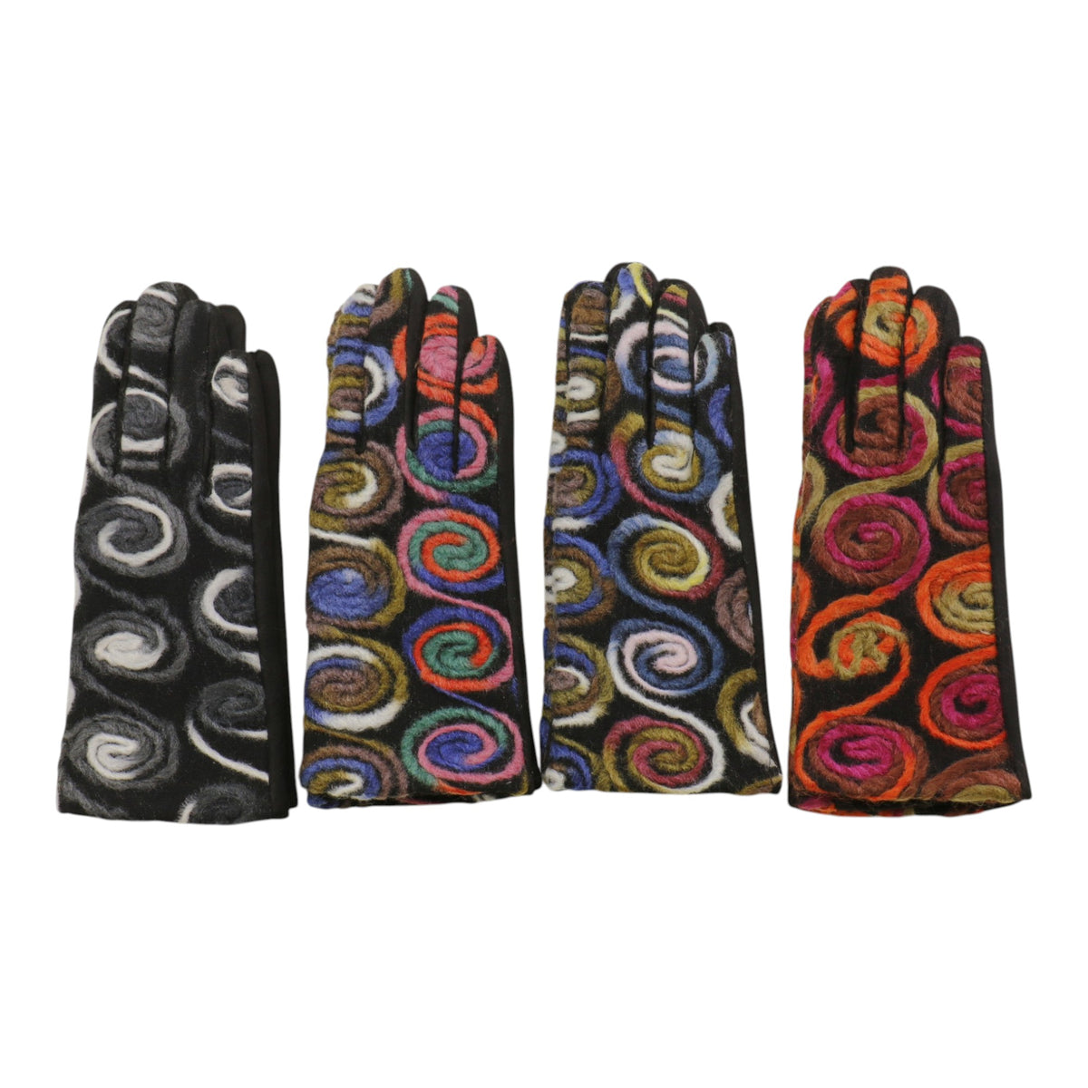 Women's Embroidery Texting Gloves GL6830-2 (12PAIR)