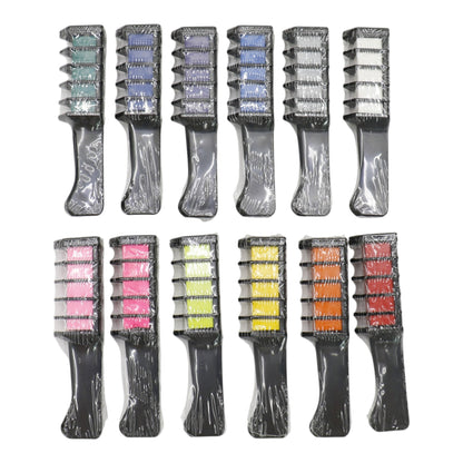 Temporary Hair Color Chalk Comb DM4127-5 (12PC)