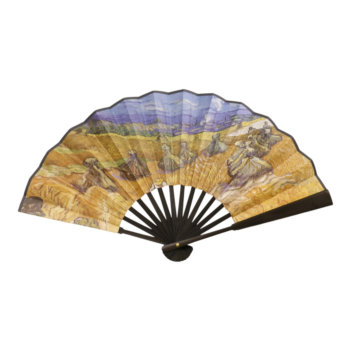 Hand Fan Oil Painting Variety Double Side Print Folding Fan SZ04-2603 (12PC)