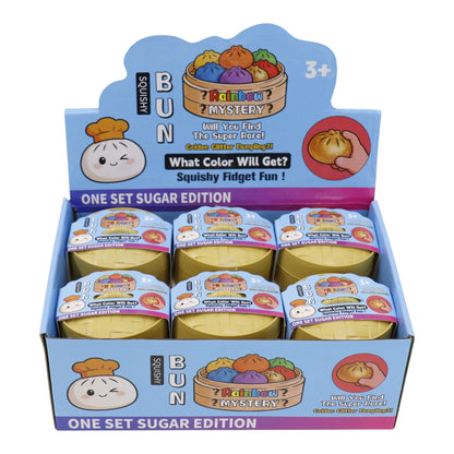 Glitter Squishy Dumpling Filled With Beads Toy SS417-3(12PC)