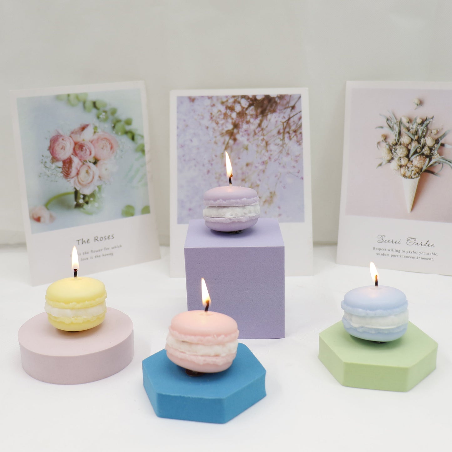 Macaron Shape Scented Candle SS41106-17. (12PC)